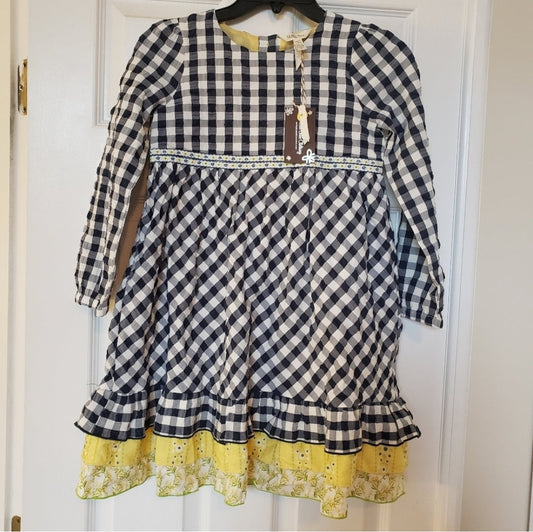 #142 NWT Matilda Jane Size 8 Gingham & Giggles Dress