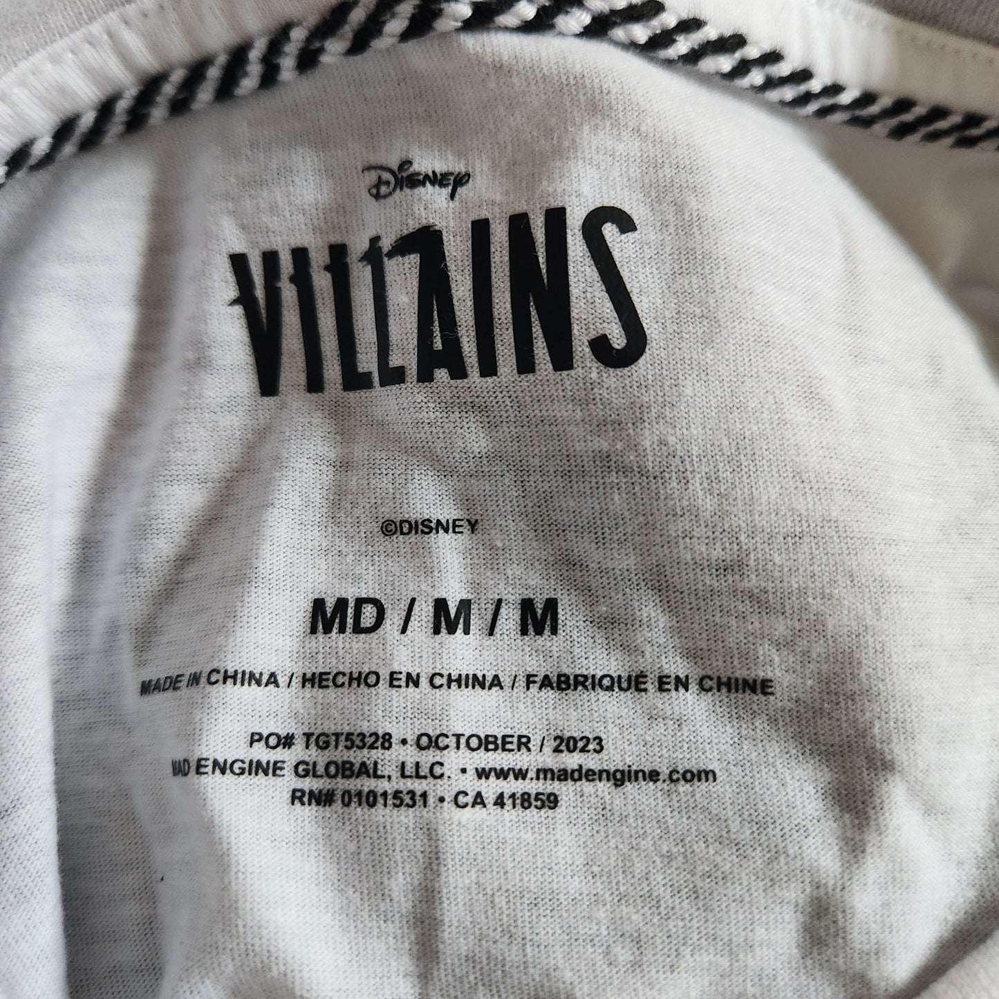 #142 NWT Disney Villains Boys 8/10 Short Sleeve Graphic T-Shirt