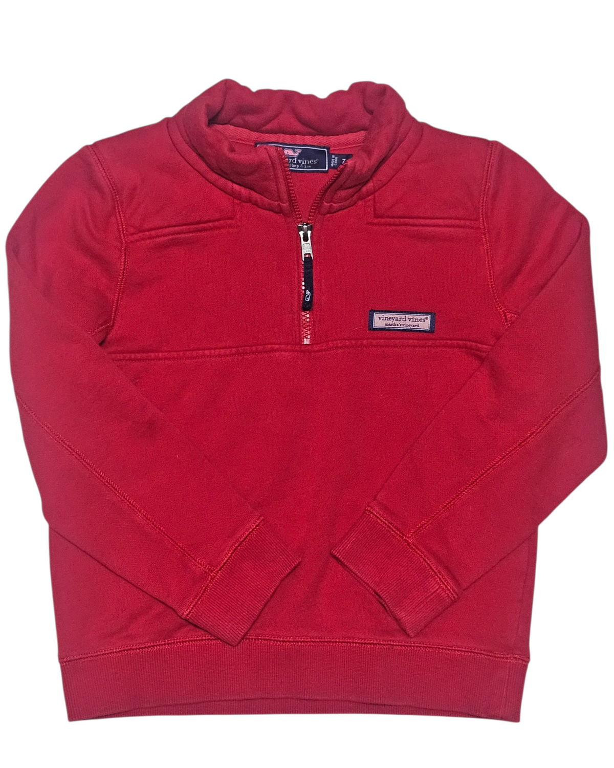 #89 Boys 7 Vineyard Vines | Shep Shirt - red EUC