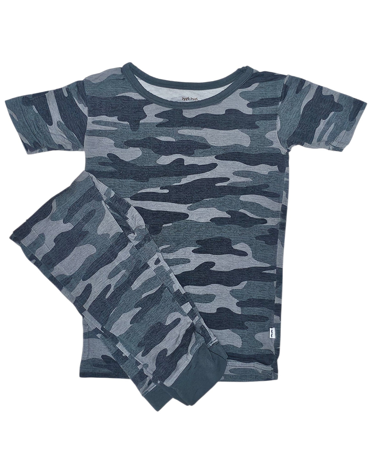 #89 Boys 5-6 Little Sleepies | Short sleeve pjs - Vintage Camo EUC