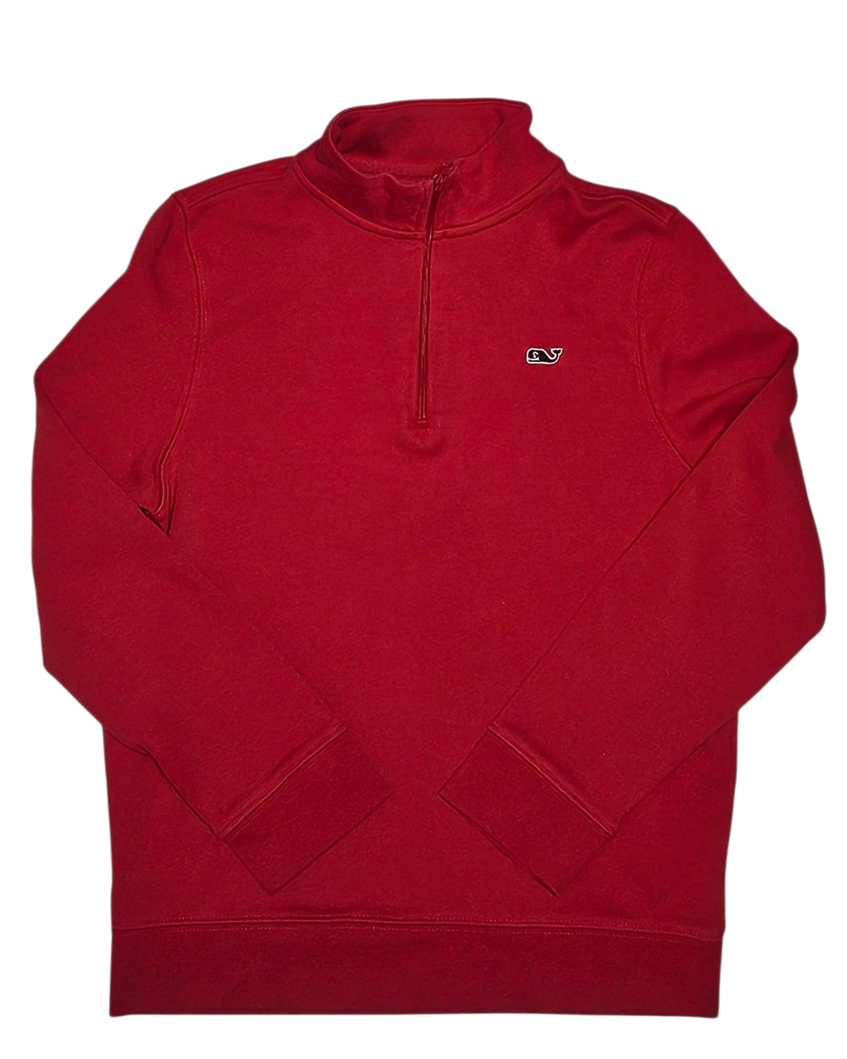 #89 Boys S (8-10) Vineyard Vines | Saltwater Quarter-zip - red EUC