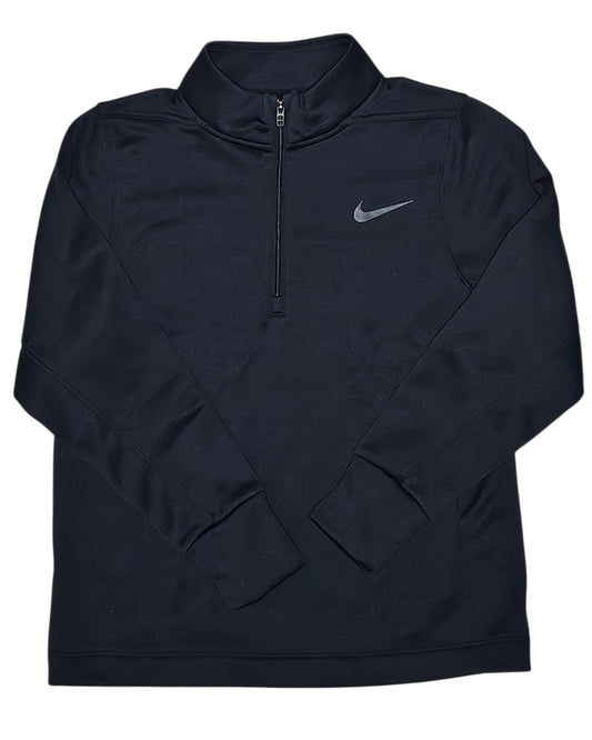 #89 Boys S Nike | Therma-fit quarter zip pullover - black EUC