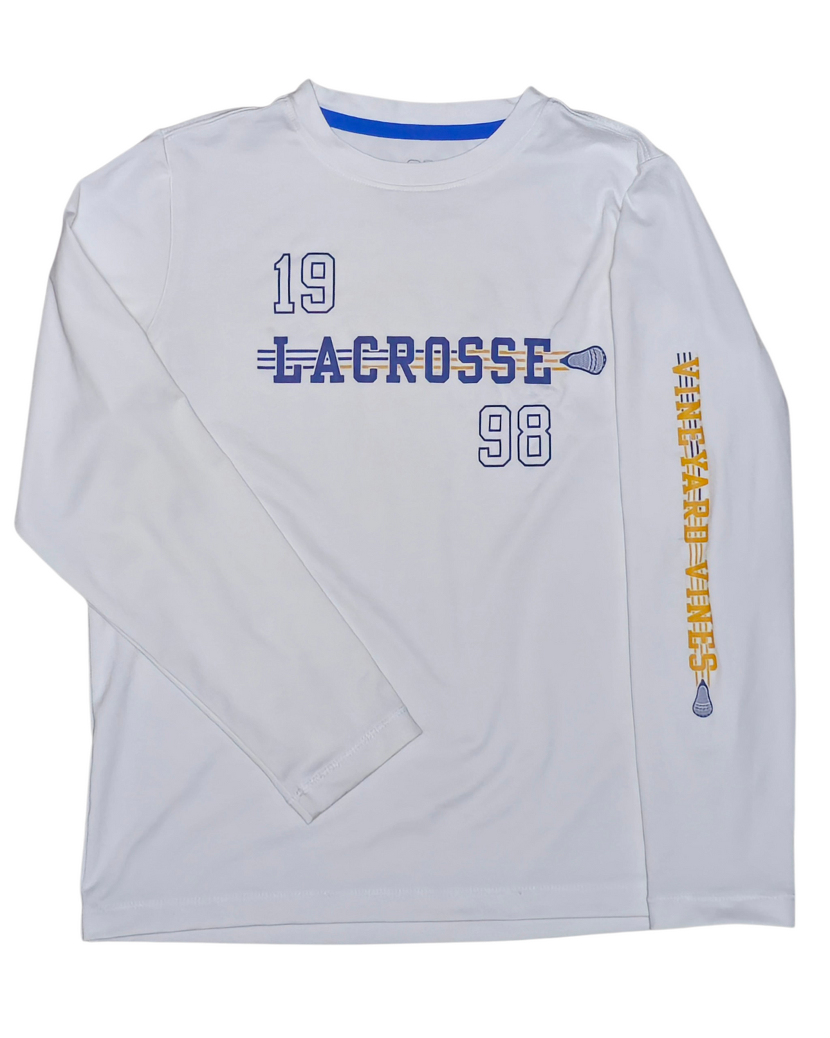 #89 Boys 7 Vineyard Vines | Performance Lacrosse shirt - white NWOT