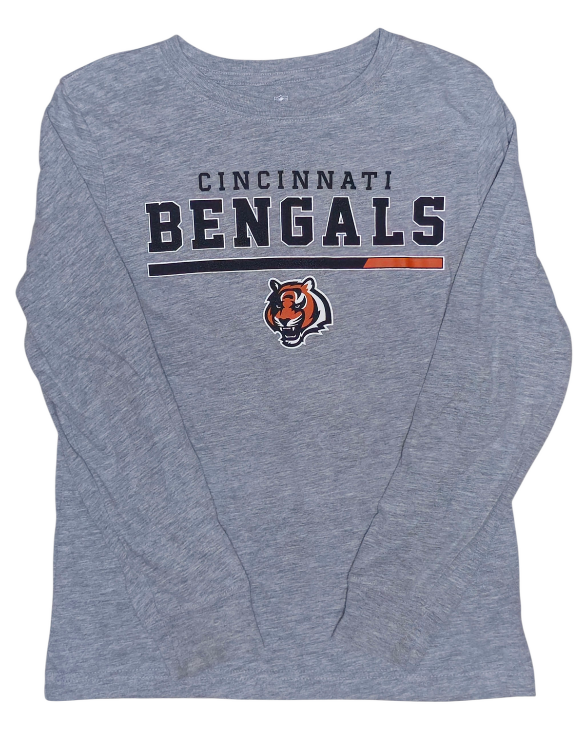 #89 Boys M (8) NFL | Bengals long sleeve tee - grey EUC