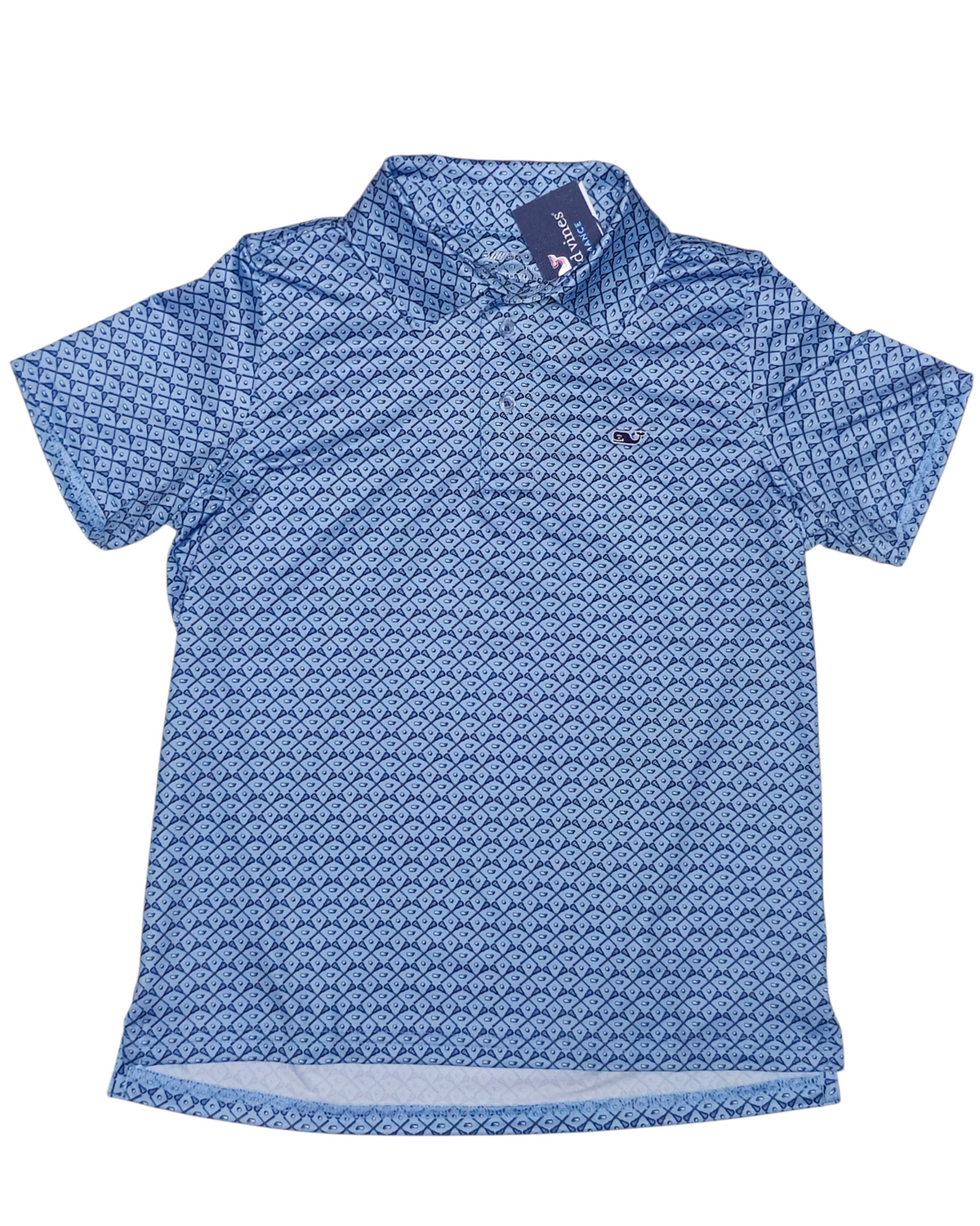 #89 Boys S (8-10) Vineyard Vines | Sankaty Performance lacrosse polo shirt - Jake Blue NWT