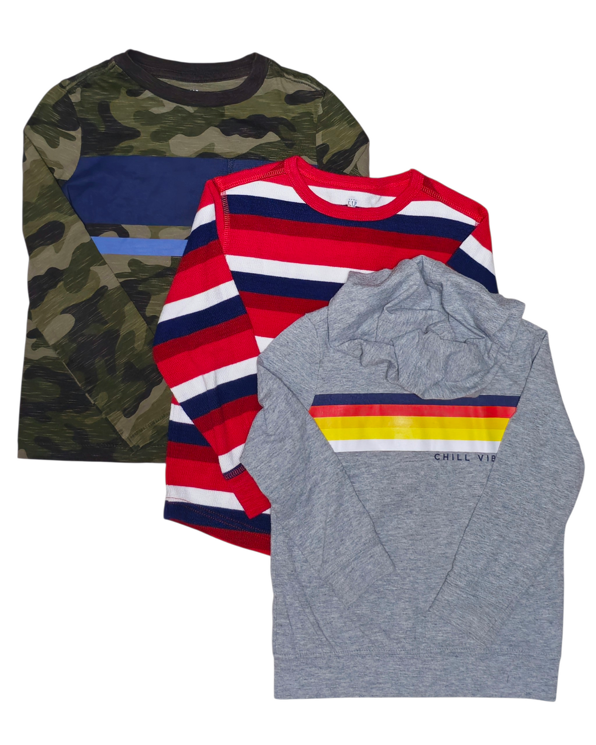 #89 Boys 5 Gap | *Bundle* 3 long sleeve shirts - VGUC