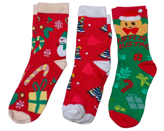#89 Kids 10k-13k NBN | Christmas socks (3 pair)