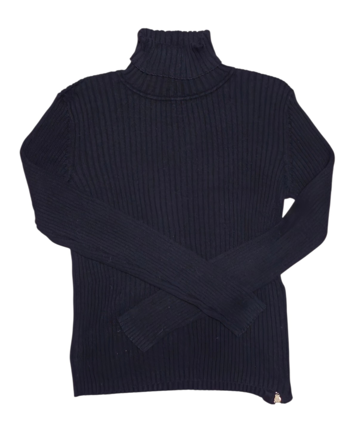 #89 Women XL Tommy Hilfiger | Thin ribbed turtleneck sweater - black VGUC