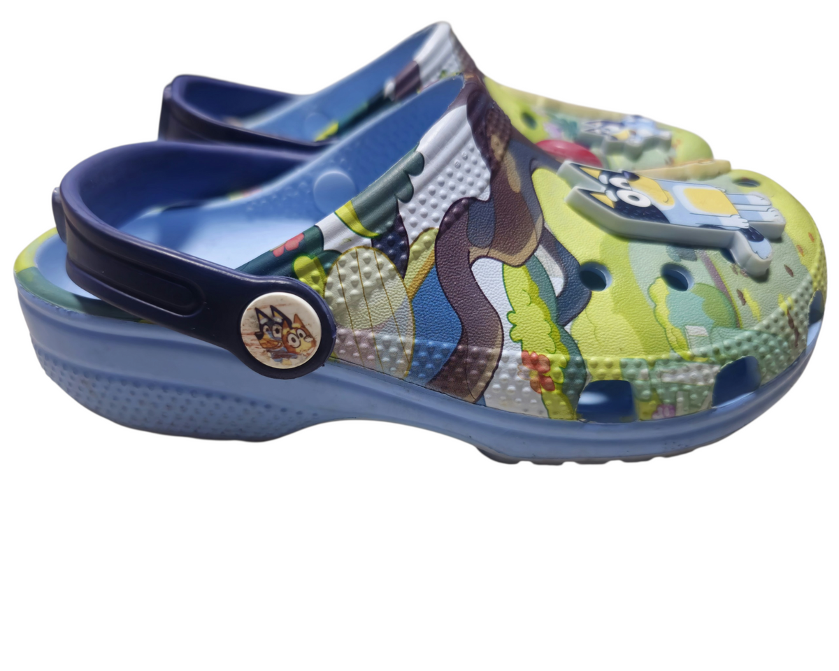 #89 Kids 13 Crocs | Bluey Classic Clogs - EUC