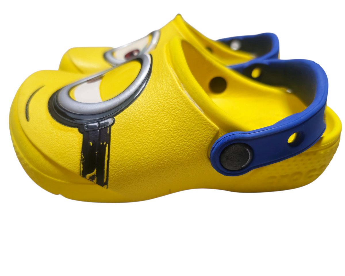 #89 Kids 10 Crocs | Fun Lab Minions Clogs - VGUC