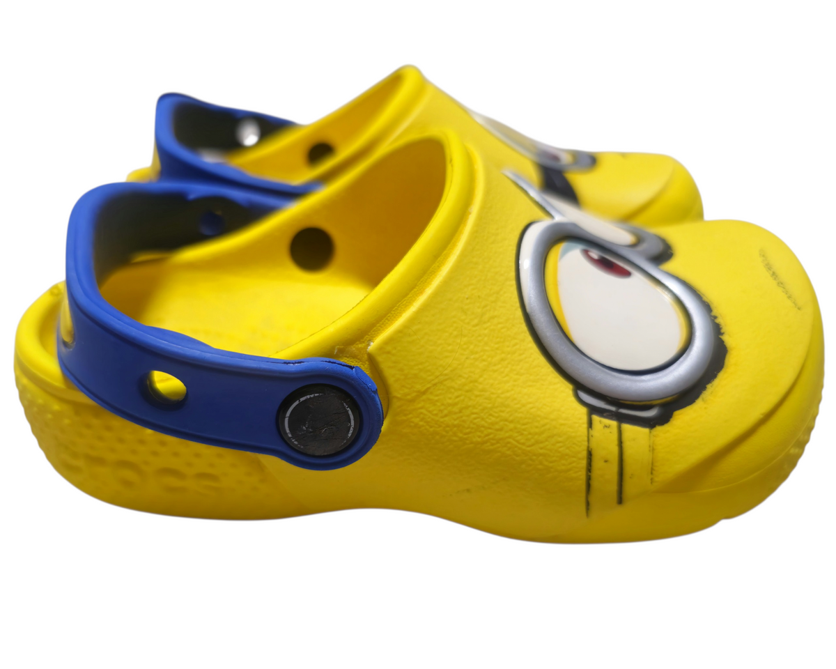 #89 Kids 10 Crocs | Fun Lab Minions Clogs - VGUC