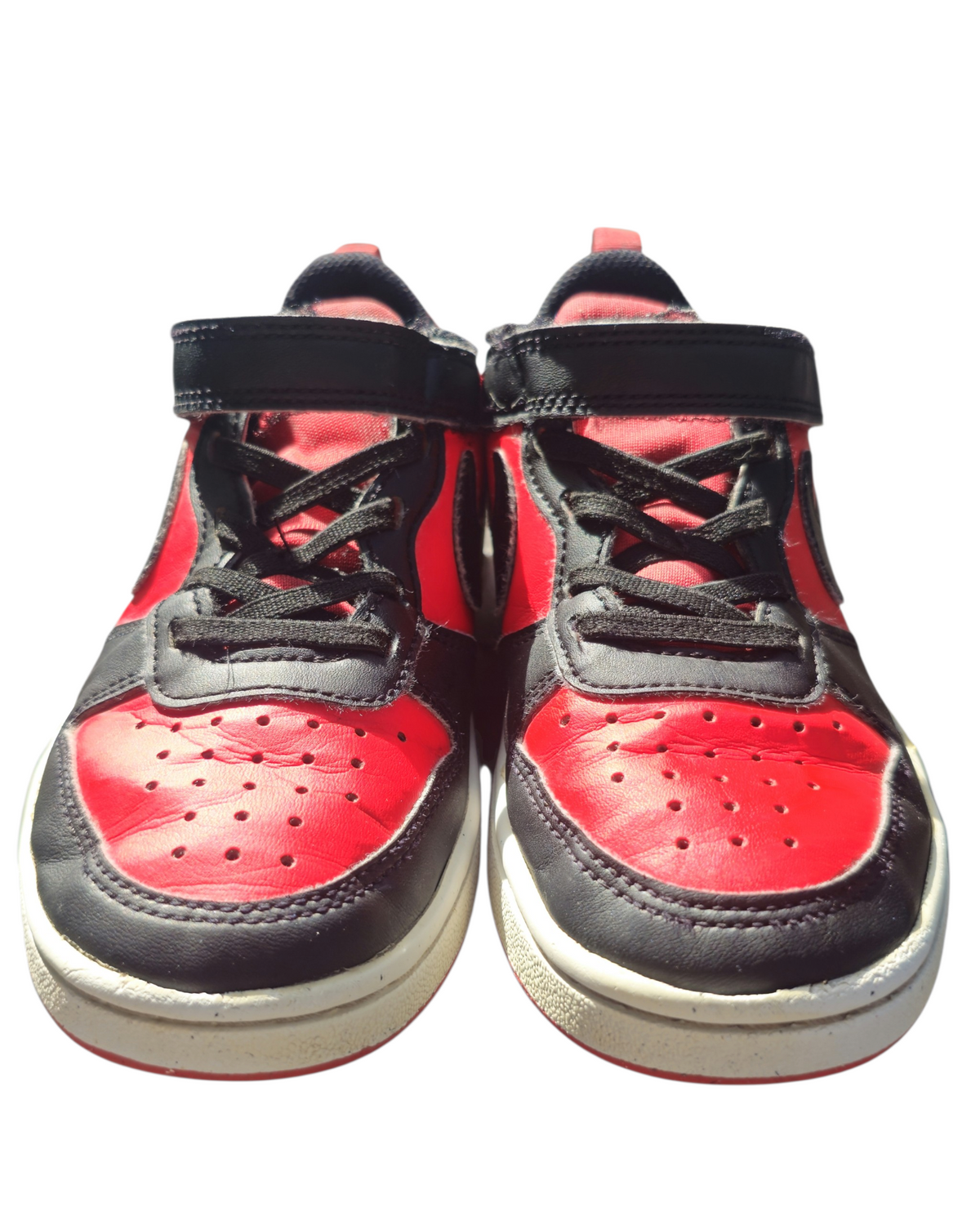 #89 Boys 1Y Nike | Court Borough Low Recraft - University Red/black