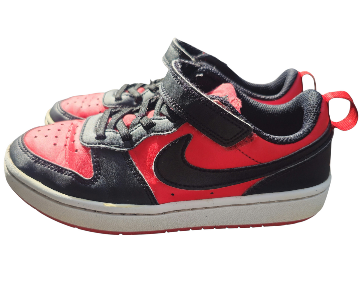 #89 Boys 1Y Nike | Court Borough Low Recraft - University Red/black