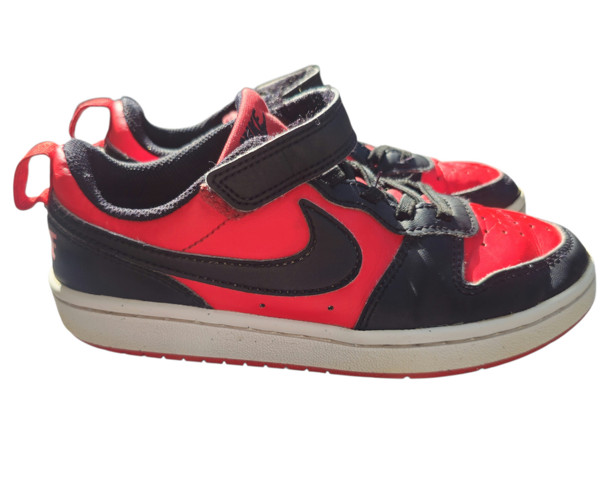 #89 Boys 1Y Nike | Court Borough Low Recraft - University Red/black