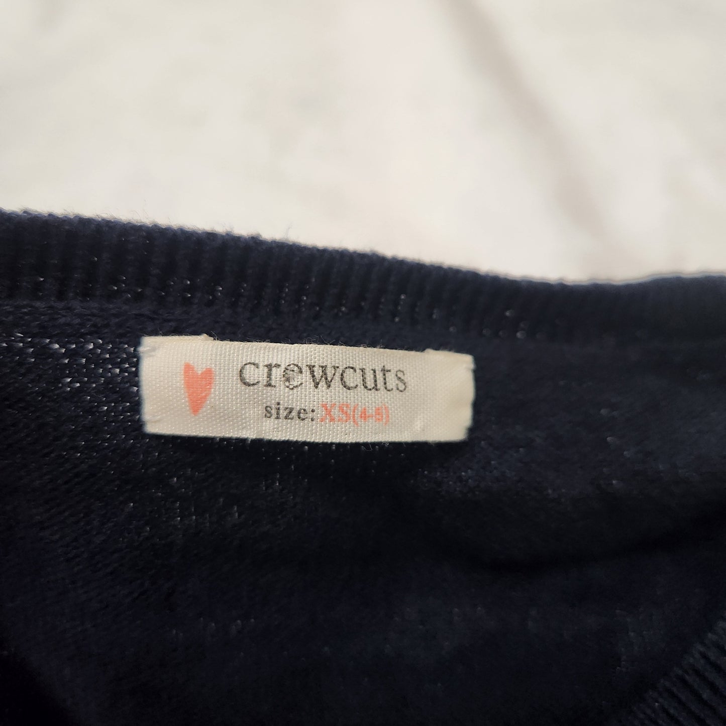 #142 Crewcuts 4/5 Navy Button Down Cardigan Sweater