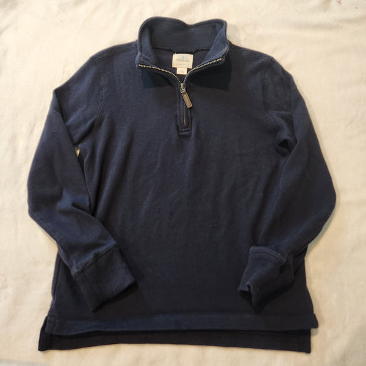 #142 Crewcuts 6/7 Half Zip Navy Pullover