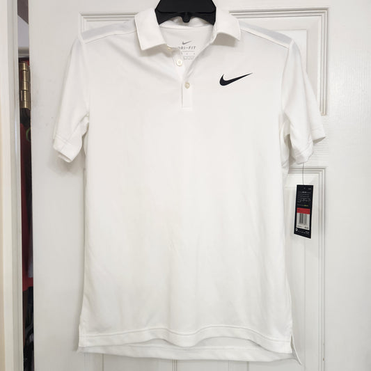 REDUCED! #78 NWT Nike Dri-Fit Large 12-13 Short Sleeve Logo Polo Shirt