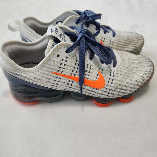 REDUCED #142 Nike Air VaporMax Kids Sz 6.5 Flyknit 3 GS 'Diffused Blue Hyper Crimson'