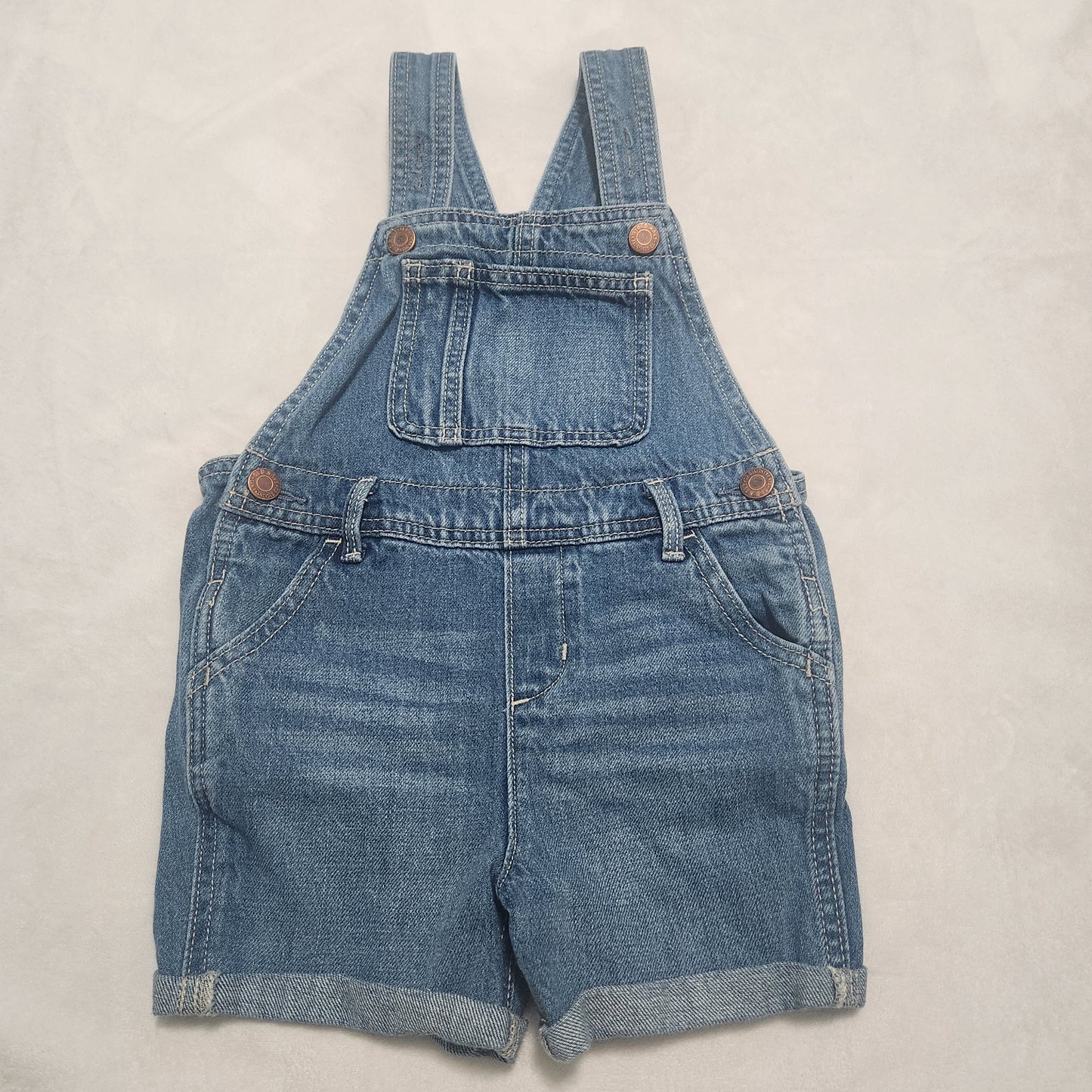 REDUCED!! #104 Old Navy 5T Denim Blue Jean Shorts Overalls