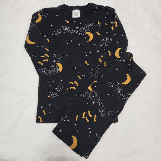 #142 Hanna Andersson 6/7 Halloween Bats PJ Pajama Set
