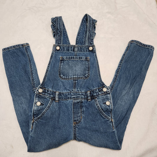 #142 Baby Gap 5T Blue Jean Denim Overalls Pants
