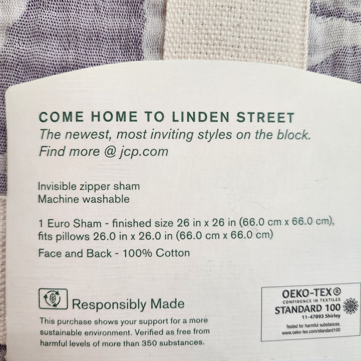 #167 NWT Linden Street Laurel Euro Sham
