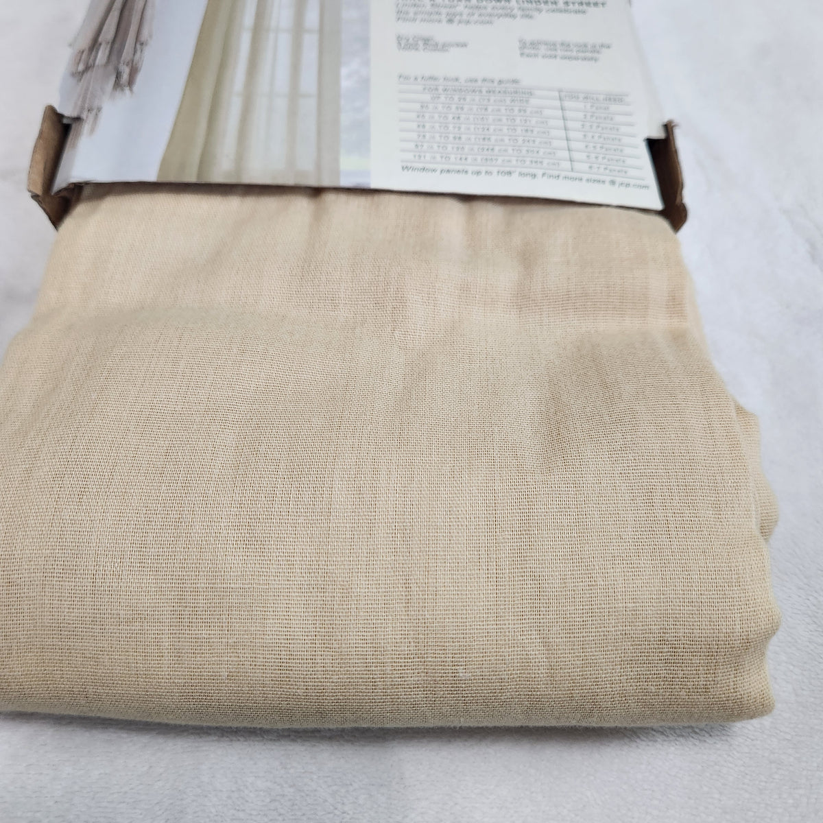 #167 NWT Linden Street Jameson Sheer Rod-Pocket Curtain Panel