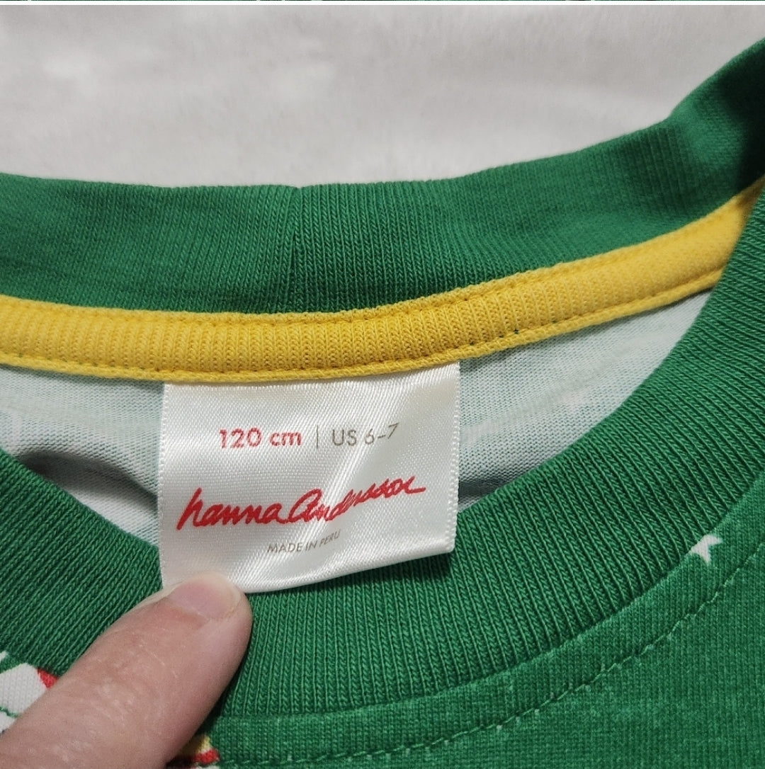 #142 Hanna Andersson 6/7 Roller Skate Sweatshirt Dress