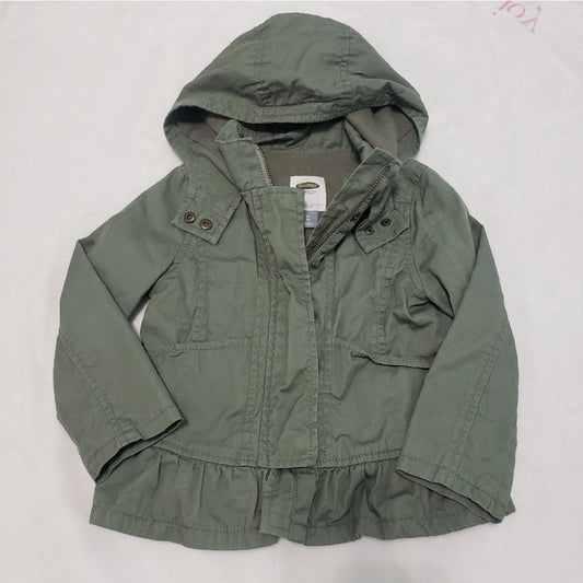 #142 Old Navy 3T Camo Green Anorak Utility Jacket