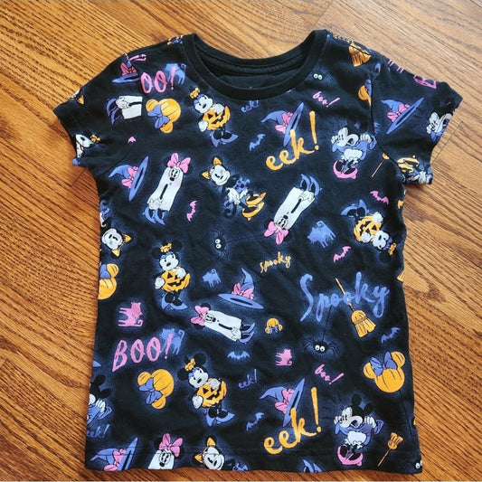 REDUCED #142 Disney Minnie Mouse 5/6 Halloween Short Sleeve Top