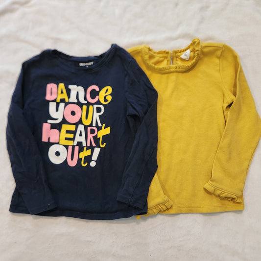 REDUCED #142 Baby Gap & Old Navy 5T Long Sleeve Tee Bundle Of 2