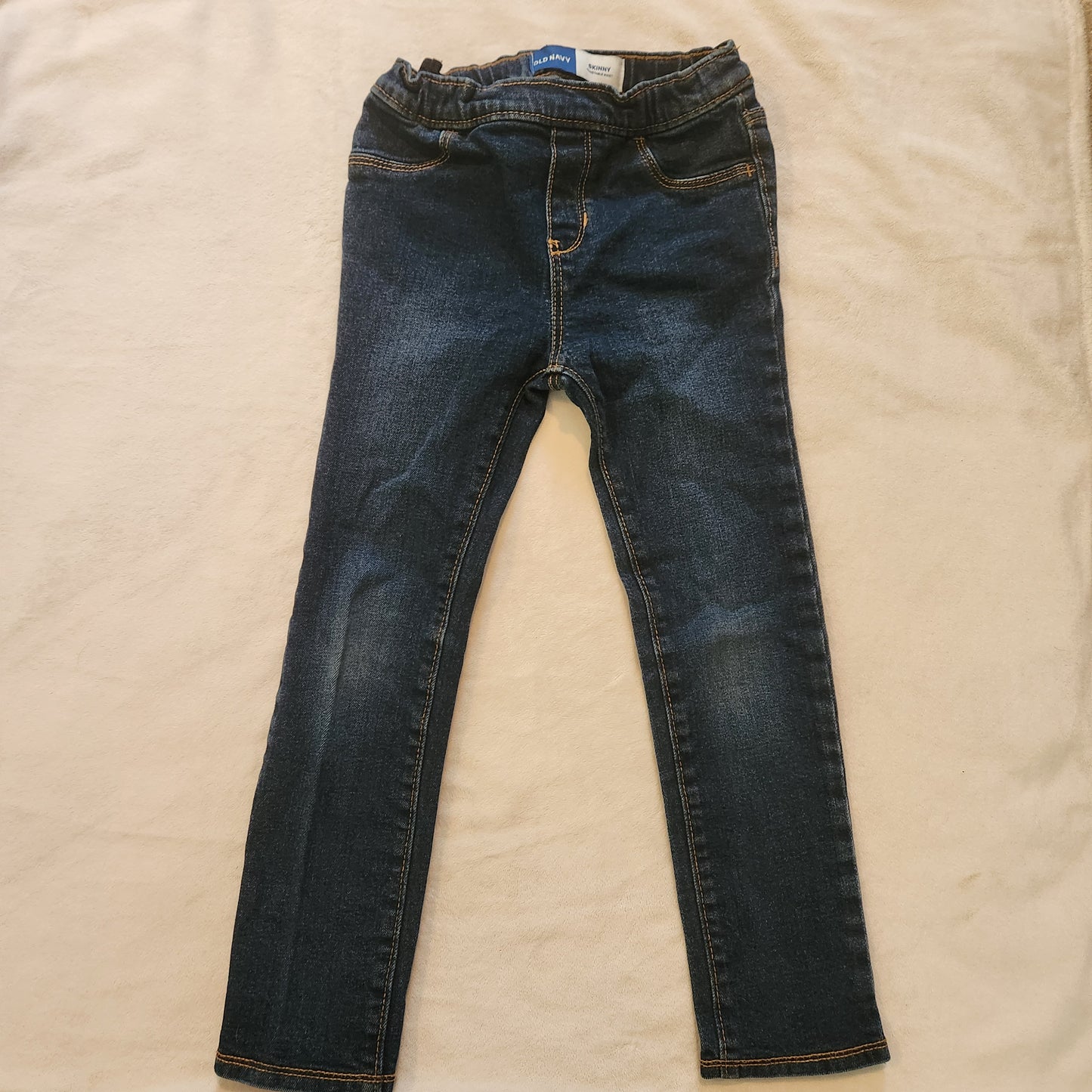 #142 Old Navy 5T Elastic Pull On Skinny Jeans Lot Of 3