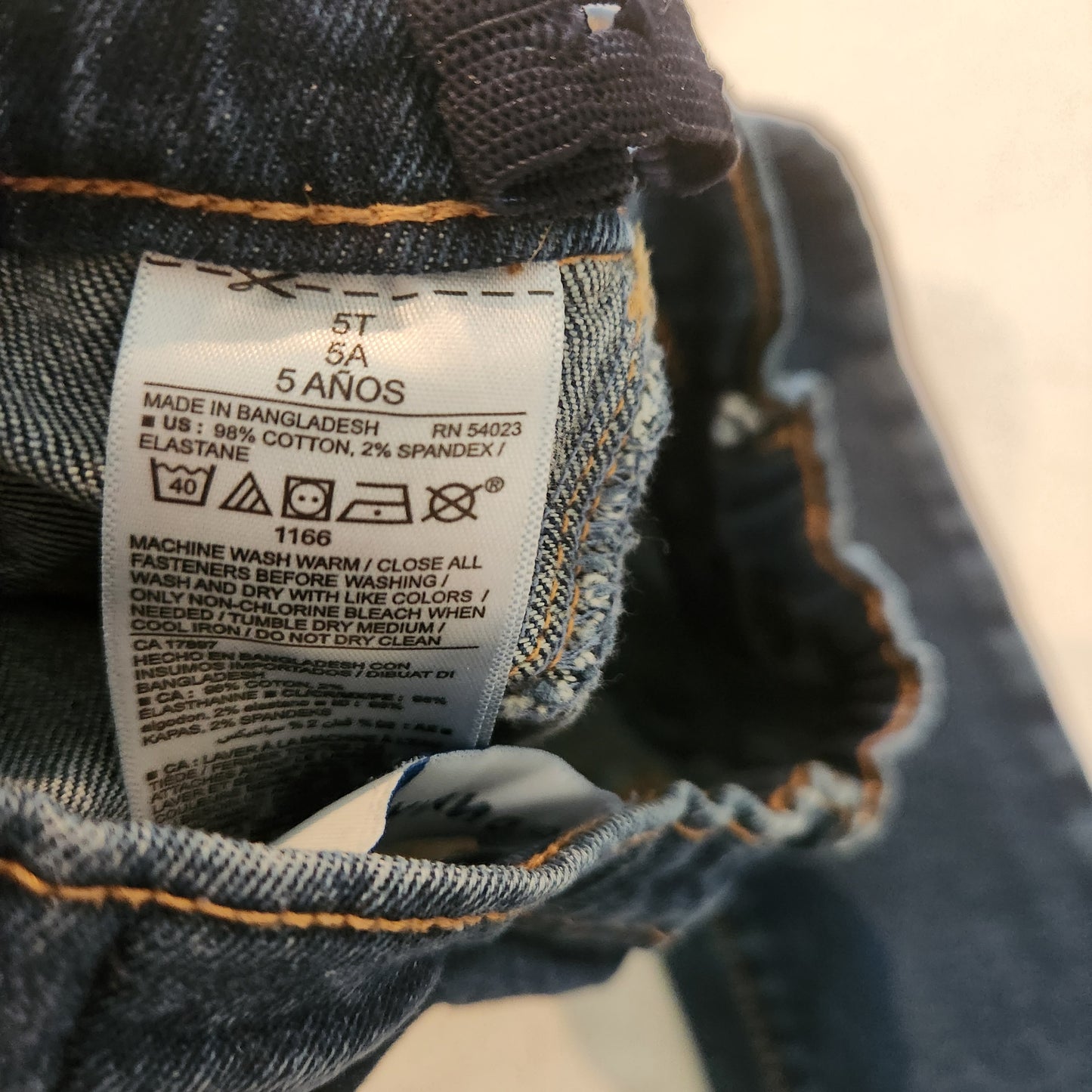 #142 Old Navy 5T Elastic Pull On Skinny Jeans Lot Of 3