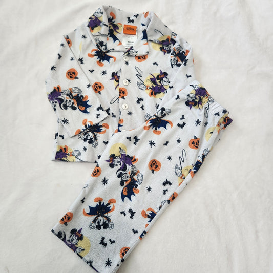 REDUCED #142 Disney 18 Mth Mickey & Minnie Mouse Halloween PJ Set