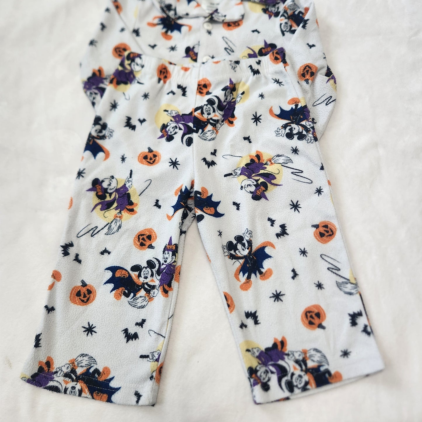 REDUCED #142 Disney 18 Mth Mickey & Minnie Mouse Halloween PJ Set