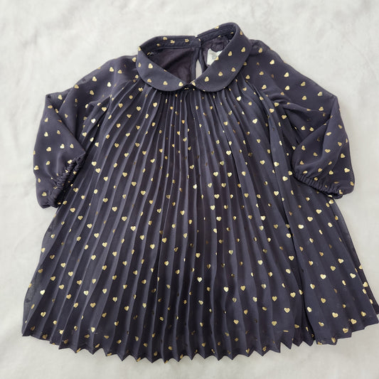 REDUCED #142 NWOT Baby Gap 6-12 Mths Pleated Flowy Pleated Heart Dress