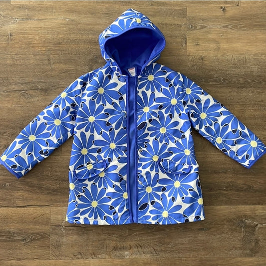 #142 Gymboree Sz 7/8 Flower Showers Daisy Raincoat Jacket
