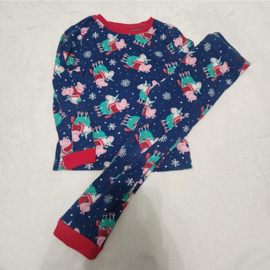 #142 Peppa Pig 3T-4T Christmas 2 Piece Pajama Set