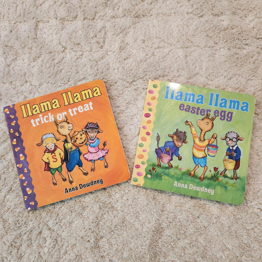 REDUCED #142 Llama Llama Halloween & Easter Board Book Bundle