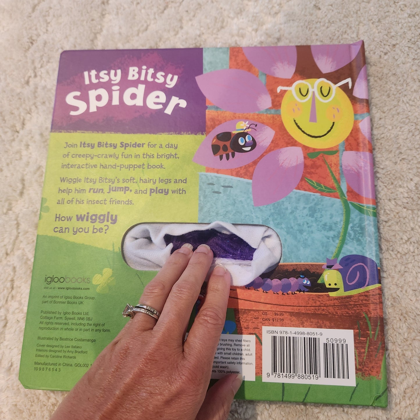 #142 Itsy Bitsy Spider Large Hardcover Board Book