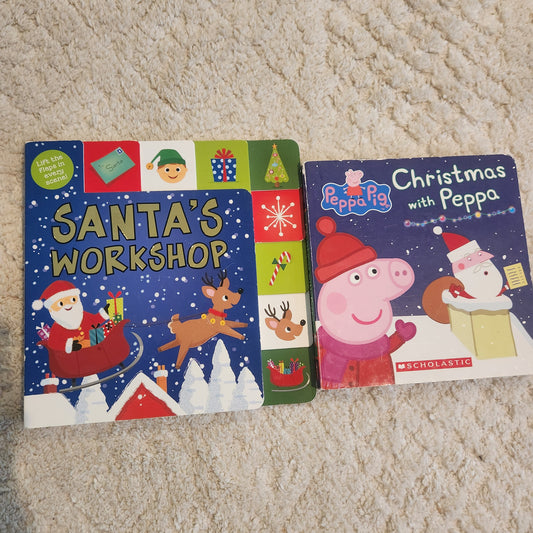 #142 Peppa Pig & Santa's Workshop Christmas Book Bundle