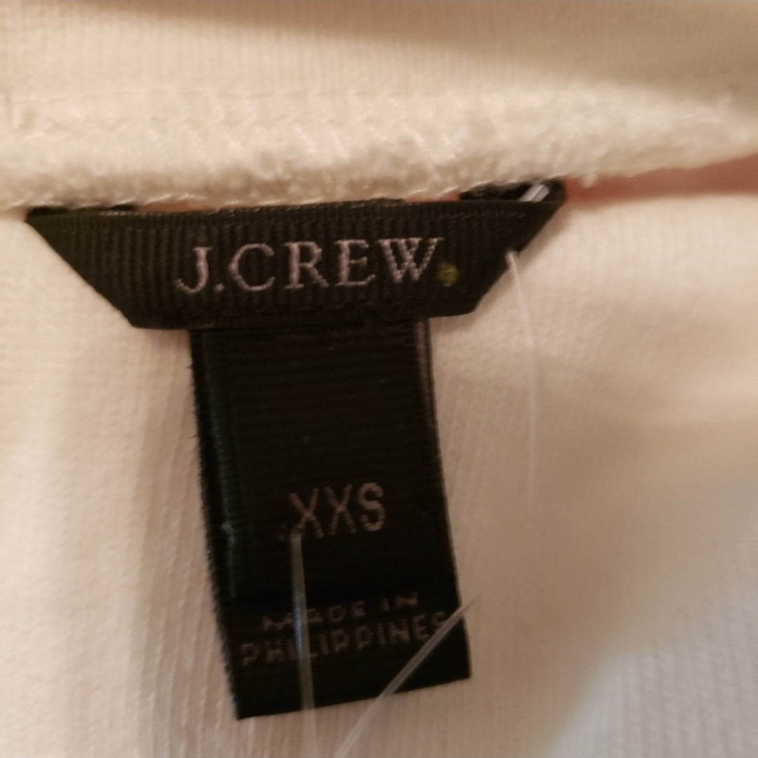 #142 NWT J. Crew XXS Striped Button-Shoulder Turtleneck