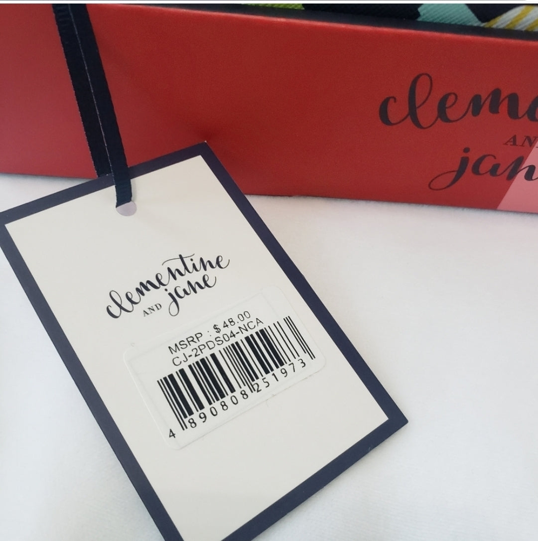 REDUCED #142 NWT Clementine and Jane Candy Travel Cosmetic Bag Set of 2