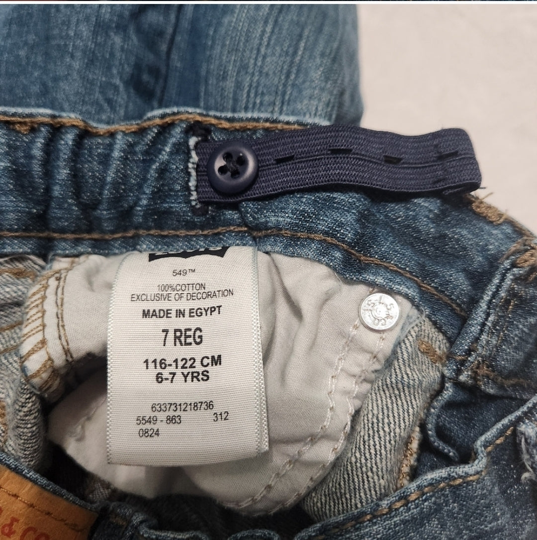 #142 Levi's 549 Boys 7 Relaxed Straight Denim Jeans