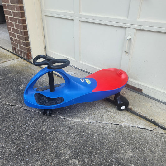 #142 Kids Blue Plasma Car Bike Toy