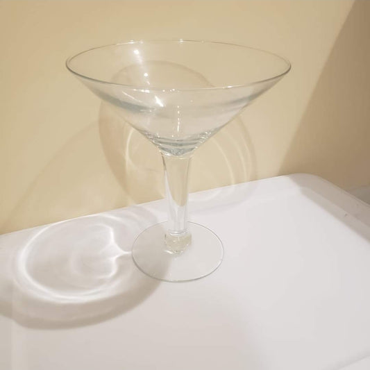 #142 Large Giant Martini Cocktail Glass 10” Centerpiece Clear Decor