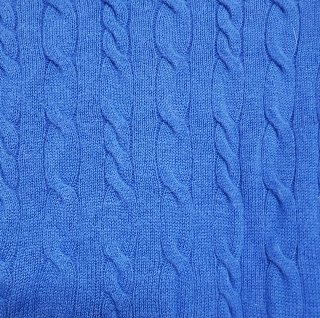 REDUCED #142 Talbots Small Crewneck Cable Knit Wool Blend Sweater