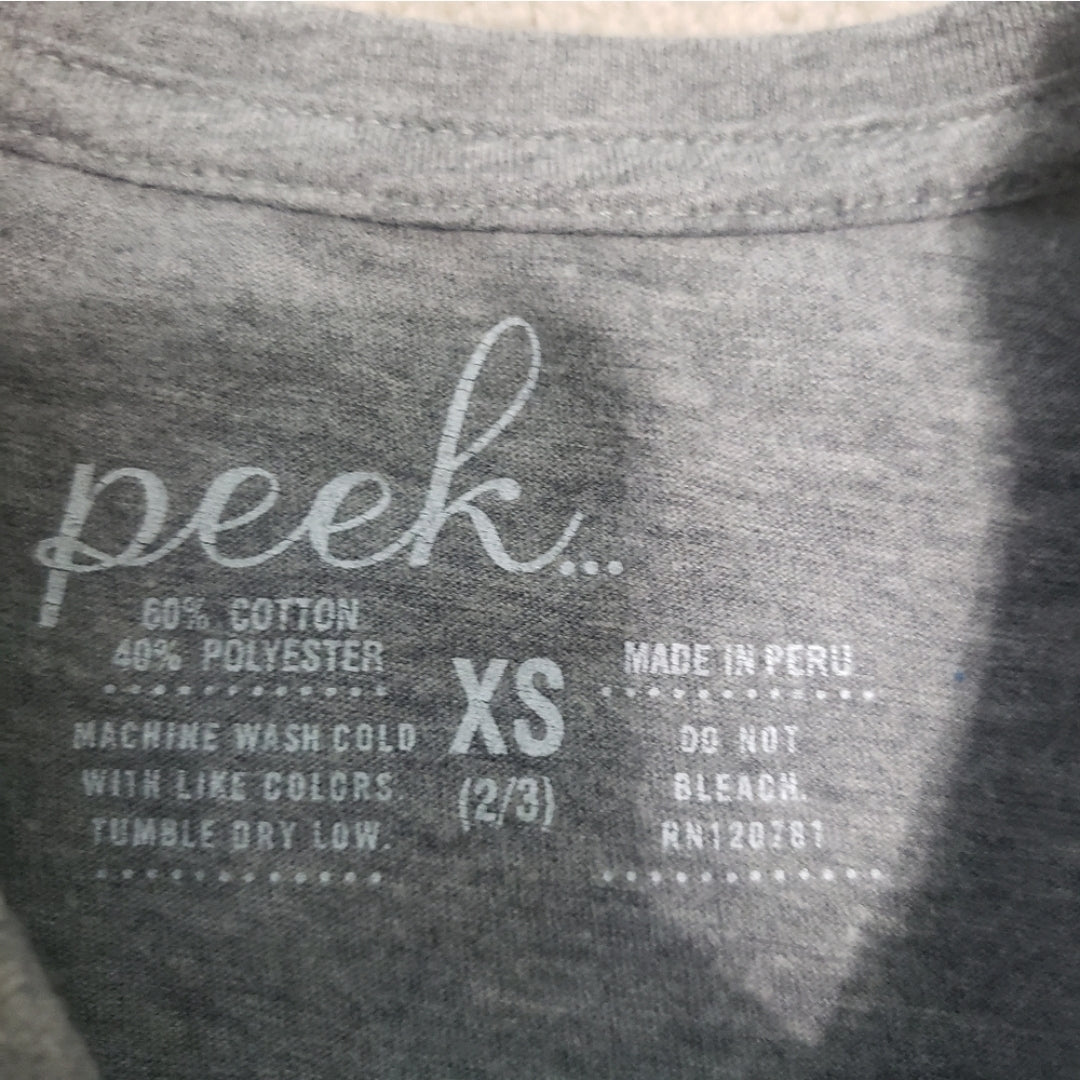REDUCED #142 Peek Sz 2/3 What is a Noun Short Sleeve Graphic Tee