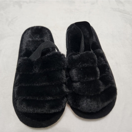 REDUCED #142 NWOT Amazon Kids Sz 13 Fluffy Slippers Open Toe Slippers