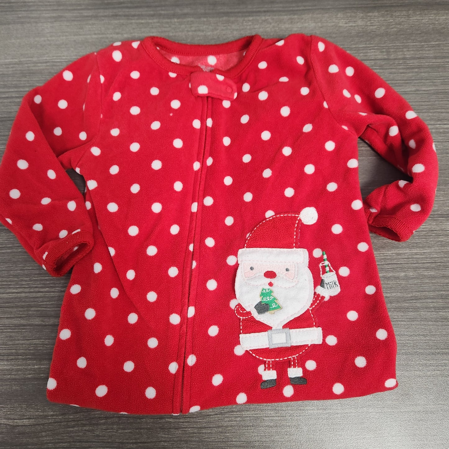 #142 Carter's Baby 18 Mth Fleece Sleepers Lot of 4